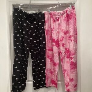 PINK pajama pants (2 pc)